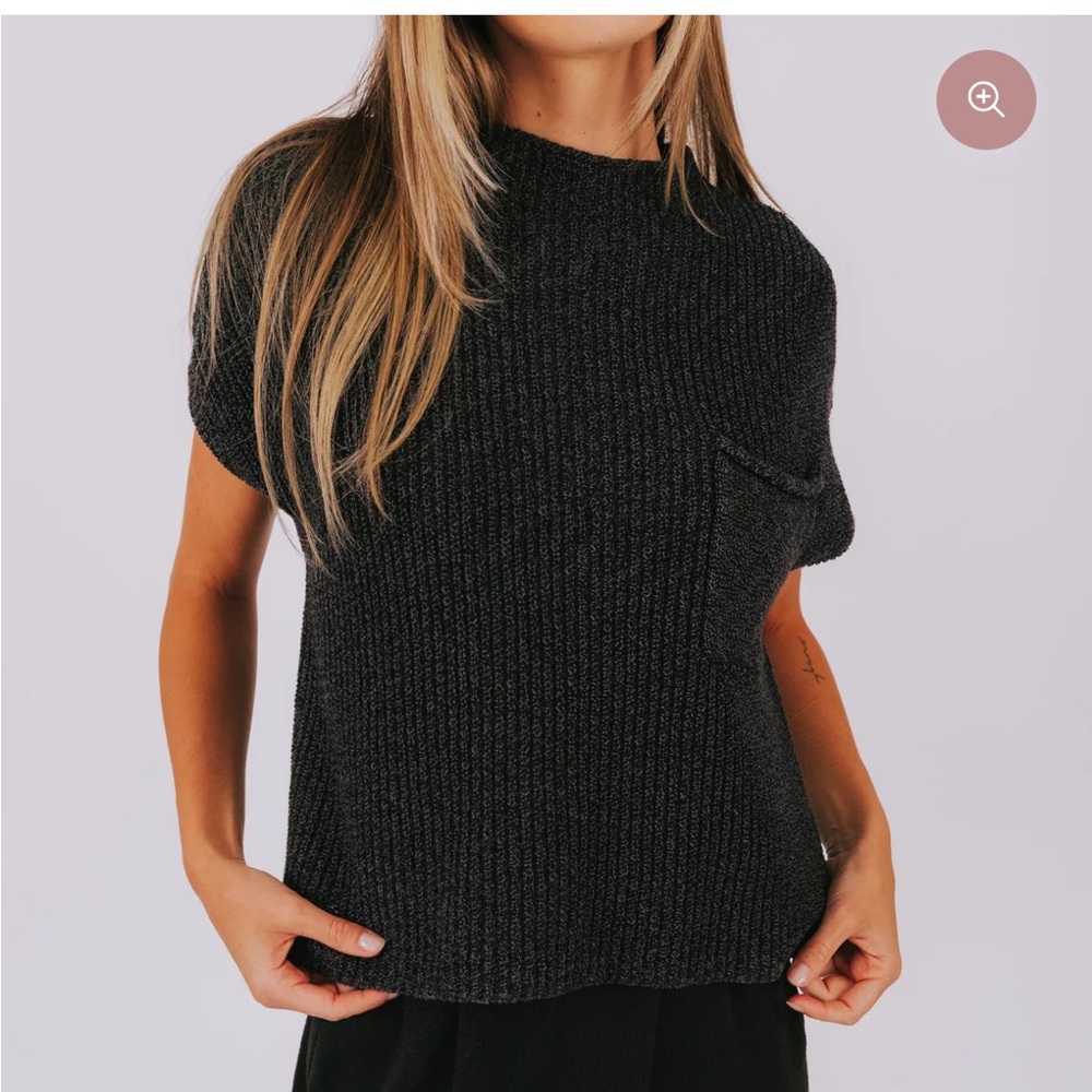 FREE PEOPLE - FREYA SWEATER BLACK SIZE XS